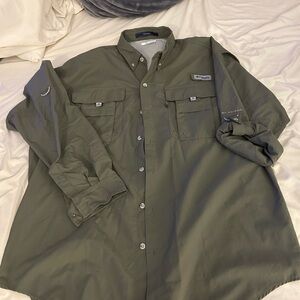 Columbia Men's Forest Green Shirt Jacket